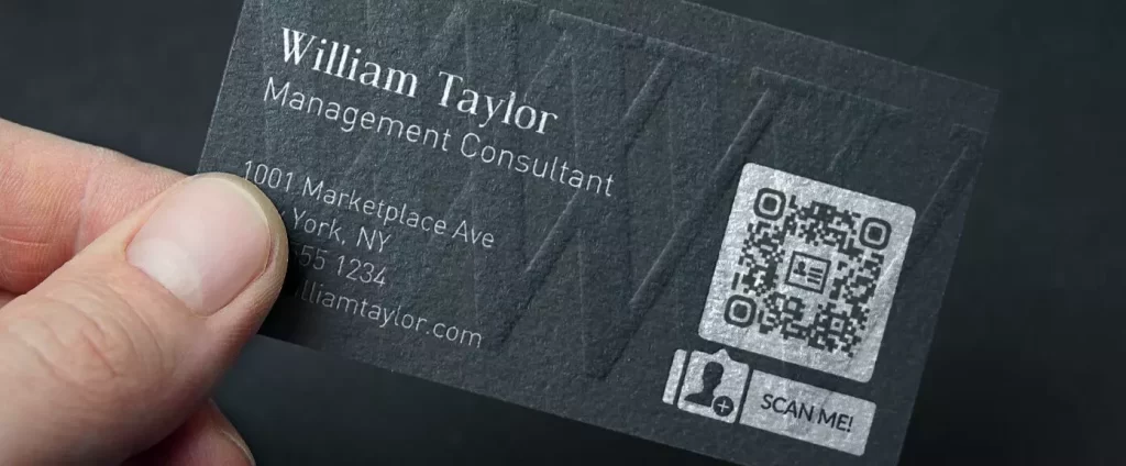 QR Code card visit
